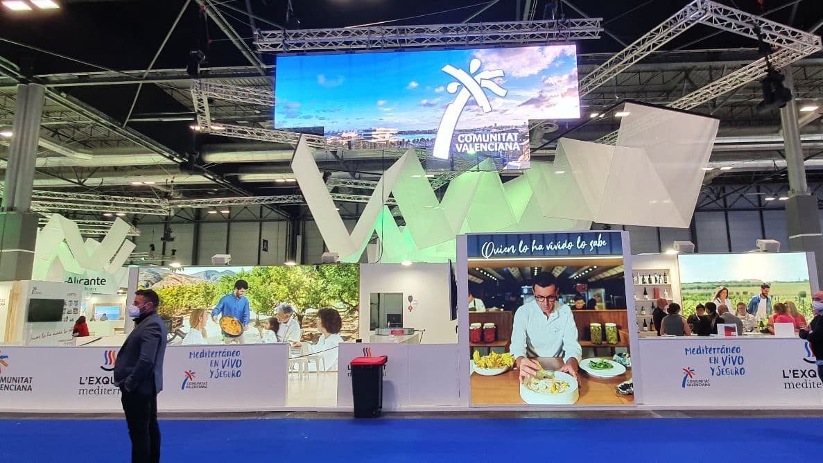 Expositor de la Comunidad Valenciana en Fitur 2022.