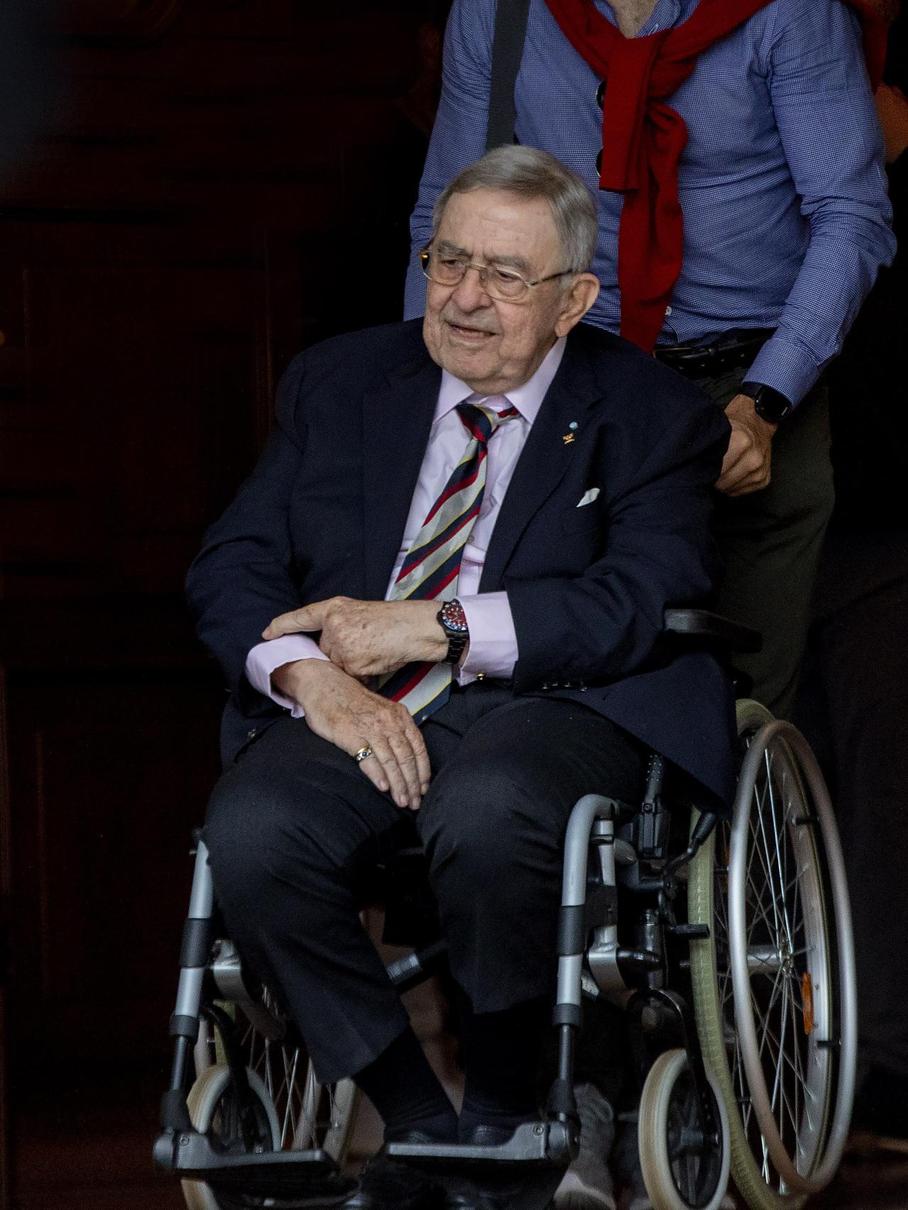 Constantino de Grecia en su última aparición, en octubre de 2022.