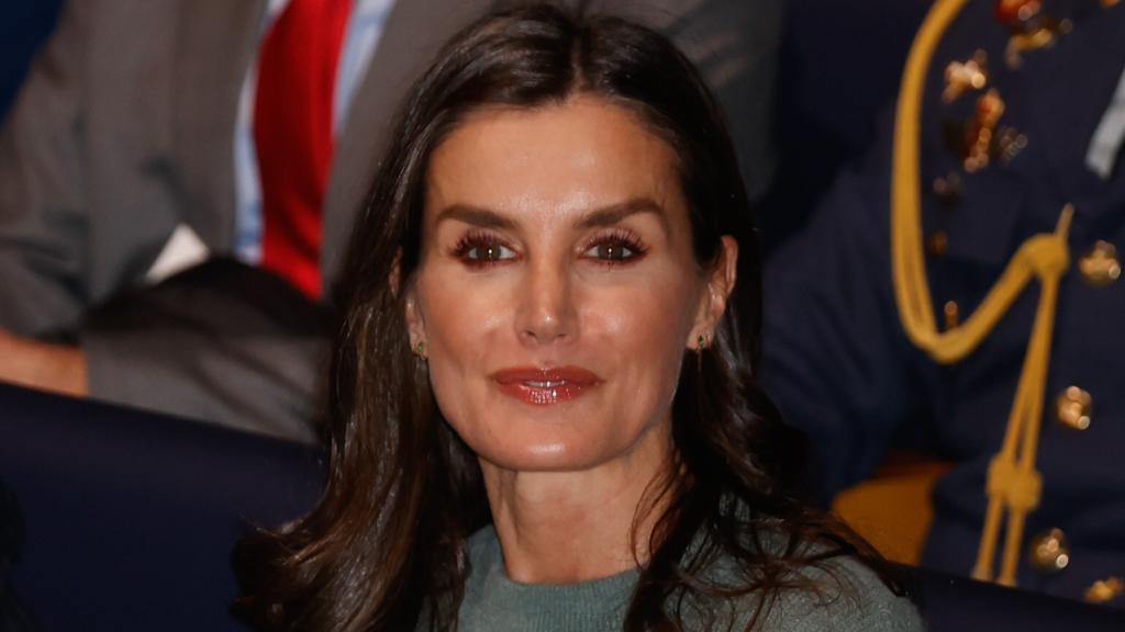 La reina Letizia en el acto de este miércoles, en el Palacio Municipal de Congresos de Madrid.