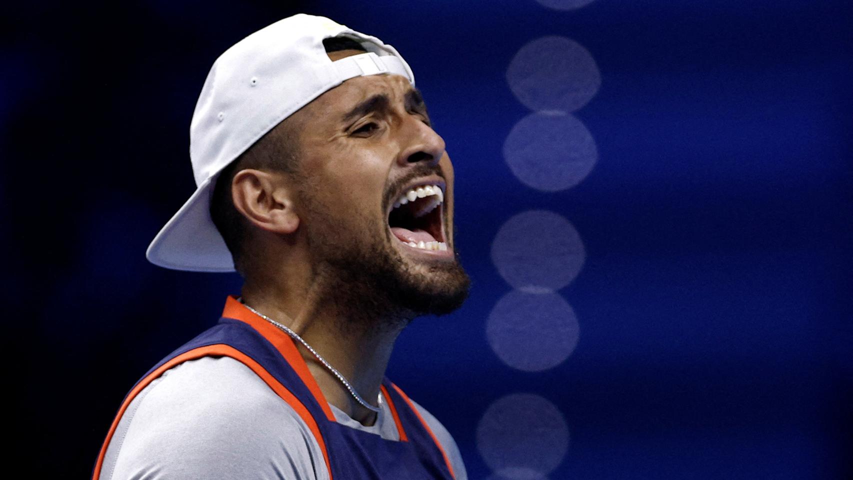 Kyrgios, durante las ATP Finals.