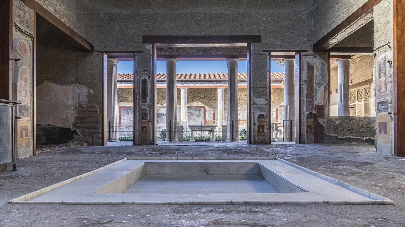 Imagen de la Casa de los Vetti tras su restauración. Foto: Silvia Vacca (Parque Arqueológico d ePompeya / Reuters)
