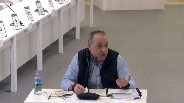 El perito ingeniero industrial José Manuel Lamela, en el juicio del accidente del Alvia