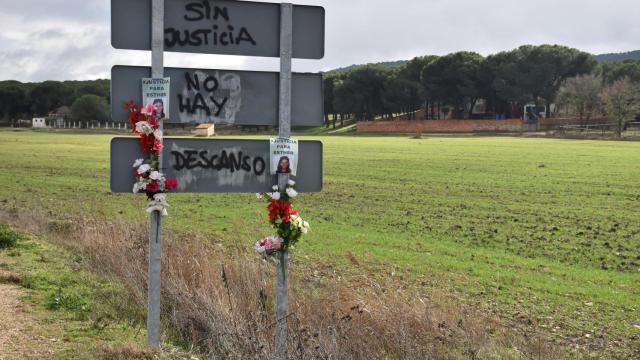 La cuneta en la que apareció el cadáver de Esther López