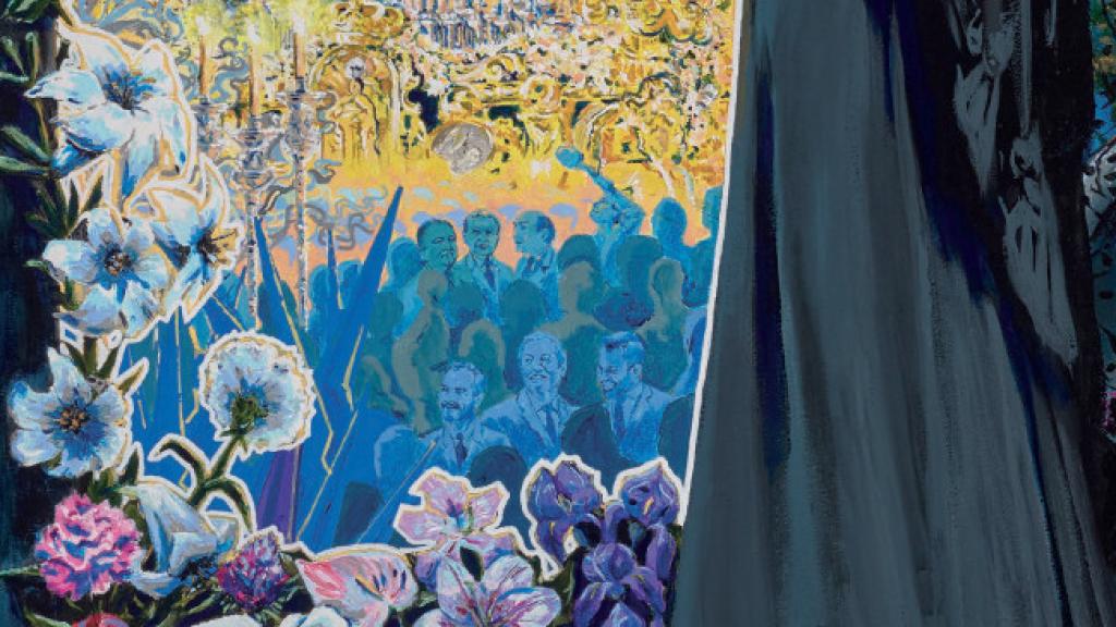 Detalle del cartel oficial de la Semana Santa de Málaga.