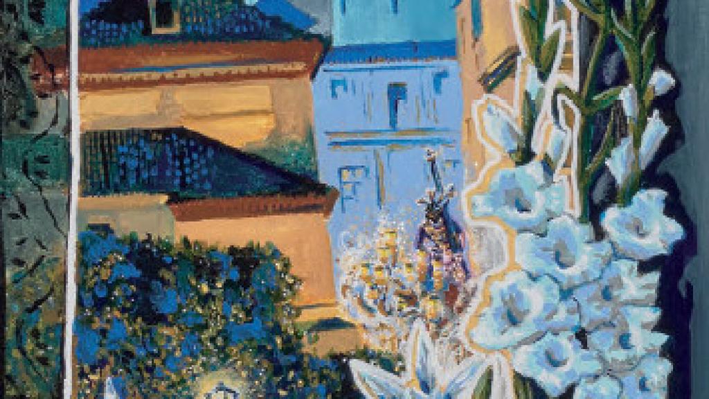 Detalle del cartel oficial de la Semana Santa de Málaga.