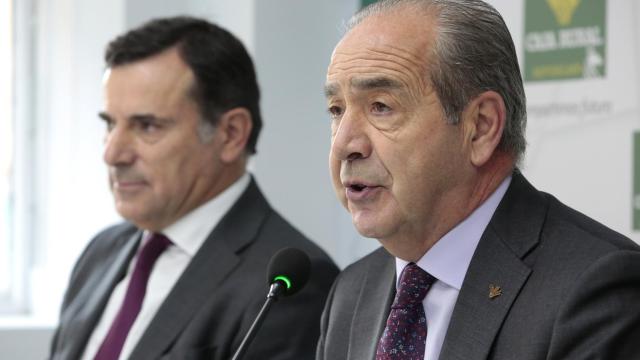 Presentación del proyecto Motor Verde. En la imagen, el director de Caja Rural, Cipriano García