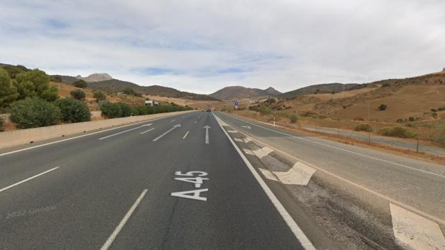 Imagen de la carretera A-45.