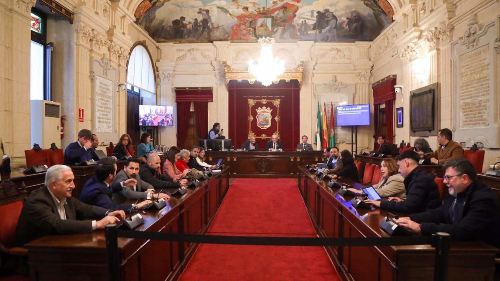 Pleno del Ayuntamiento de Málaga.