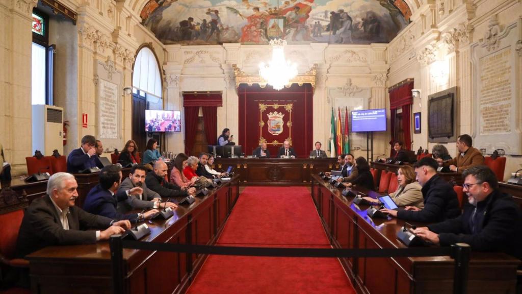 Pleno del Ayuntamiento de Málaga.
