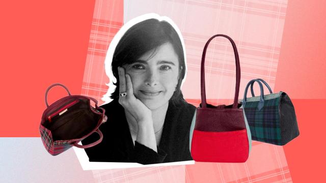 Cristina Castañer y las bomboneras de colores realizadas con lonas y telas de colchón reutilizadas