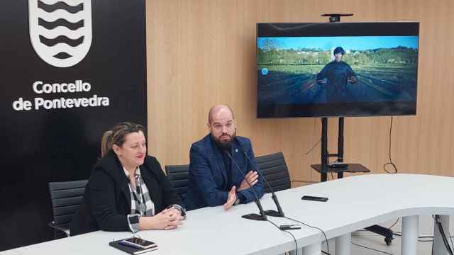 Yoya Blanco e Iván Puentes durante la presentaciónde la nueva campaña.