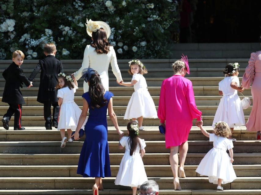 Los pajes de la boda del príncipe Harry y Meghan Markle.