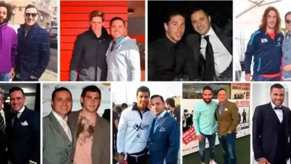 Nacho Jacob, fundador de Jacob Fitzgerald Eventos & Comunicación,  junto a varios famosos.