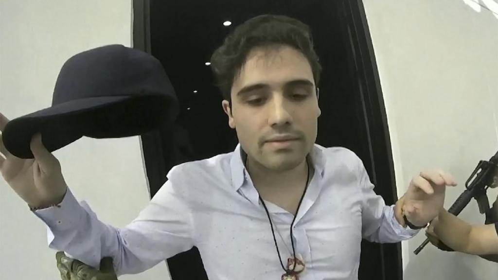 Momento de la detención de Ovidio, el hijo del Chapo.