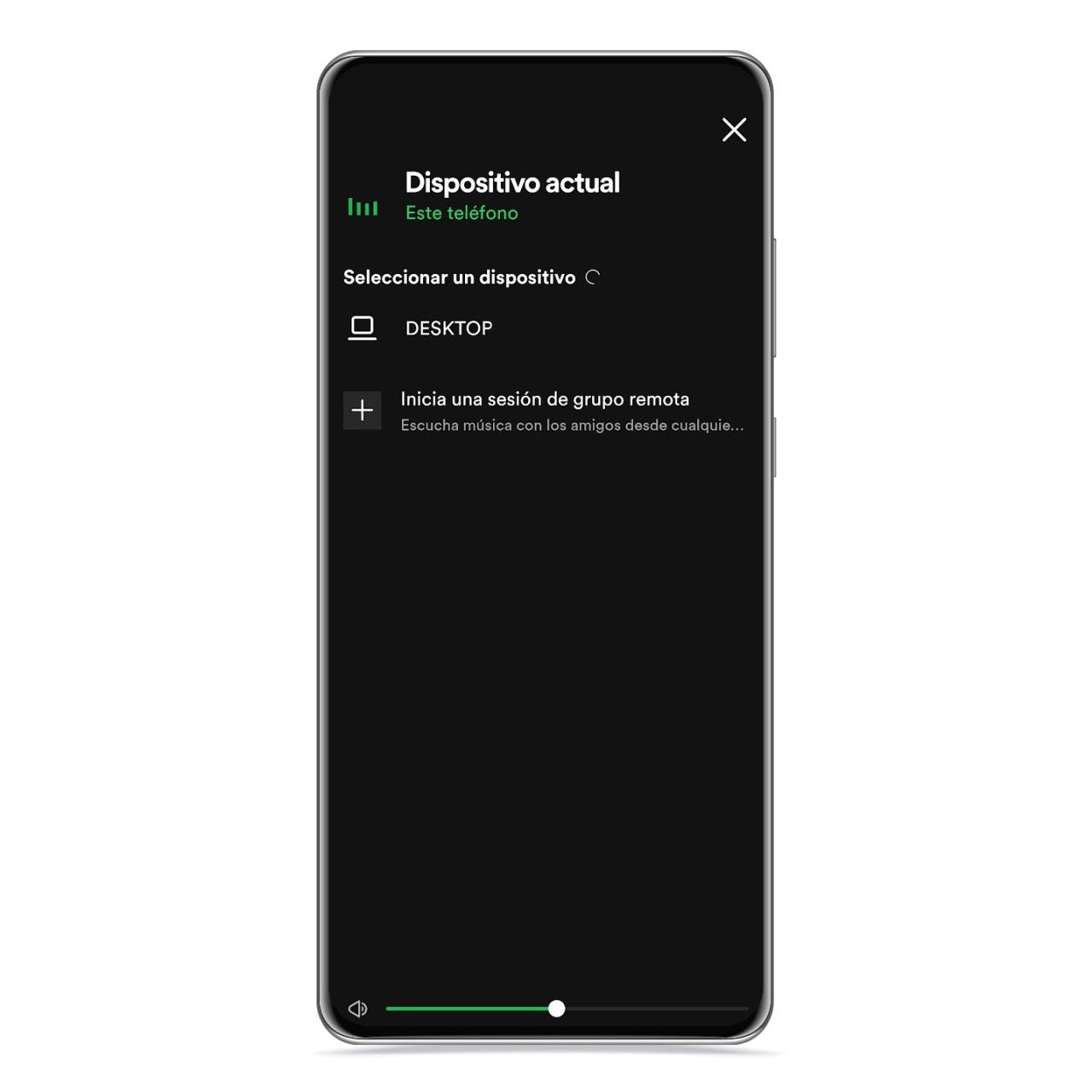 Sesión de Spotify compartida