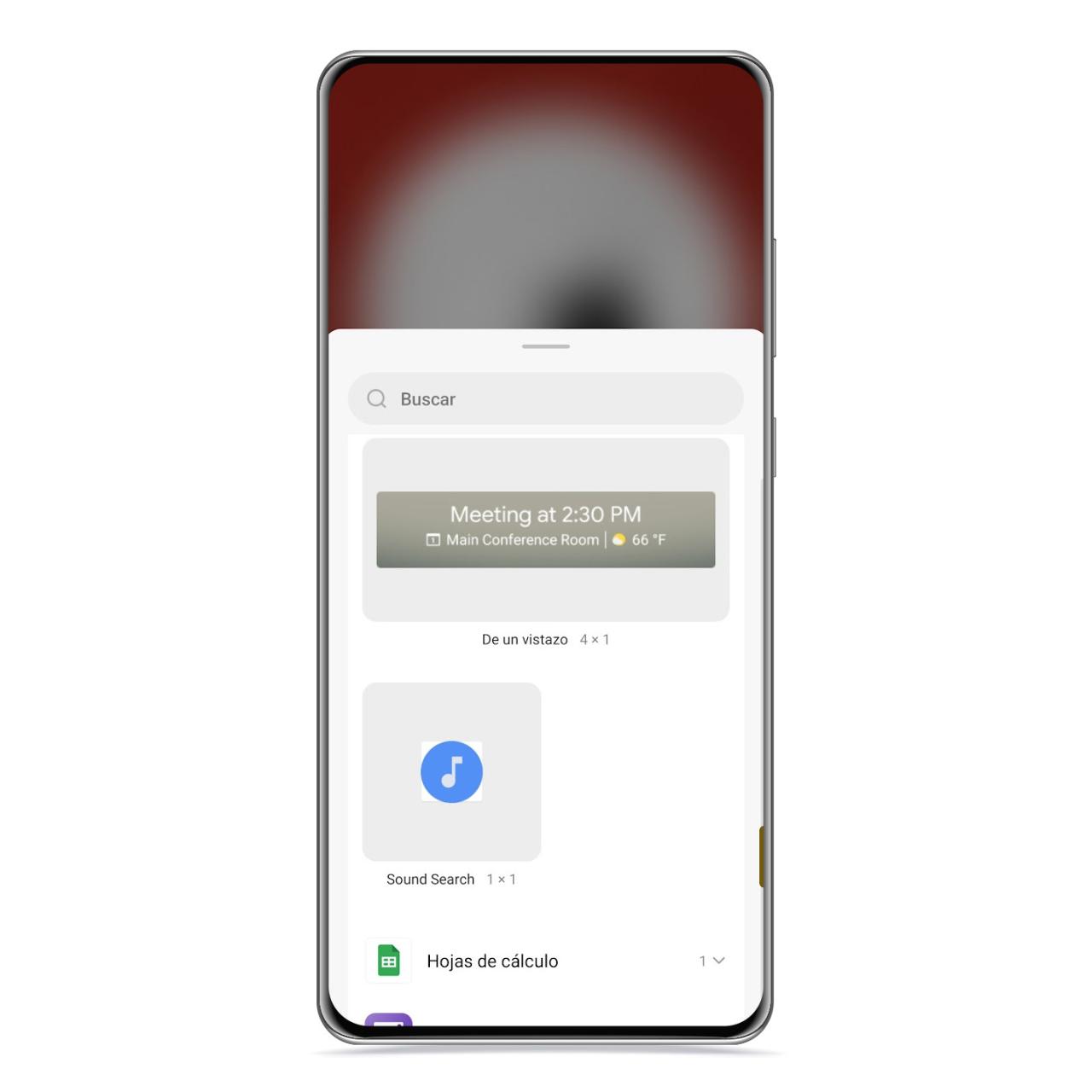 Widget de Google Sound search