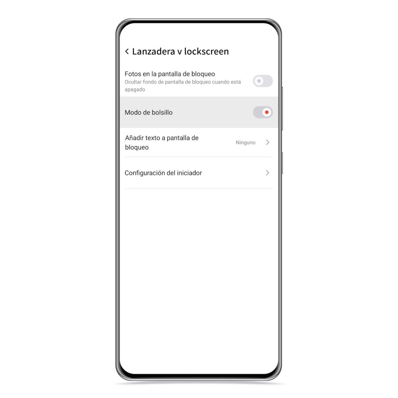 Modo bolsillo en Android