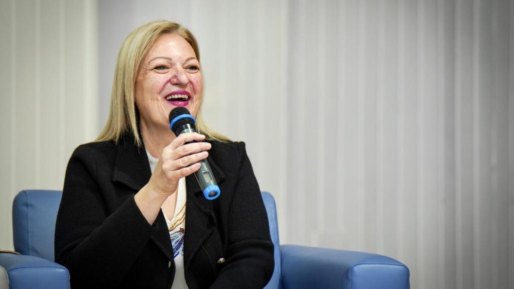 Lola Alcántara en su intervención.