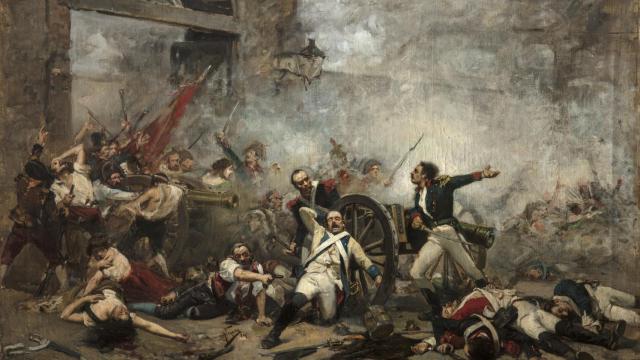 'Boceto de conjunto para el Dos de mayo', 1884. Colección particular