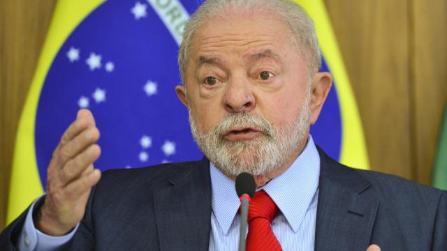 El presidente de Brasil, Luiz Inácio Lula da Silva, este jueves.