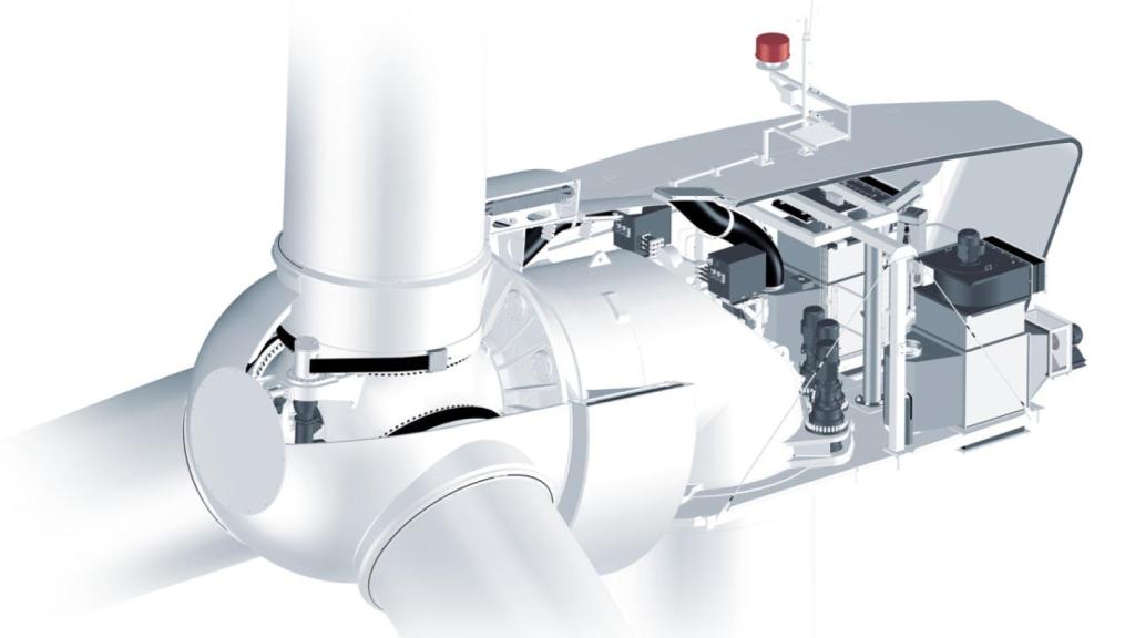 Interior de la turbina Vensys/Goldwind 136 | 3.5MW