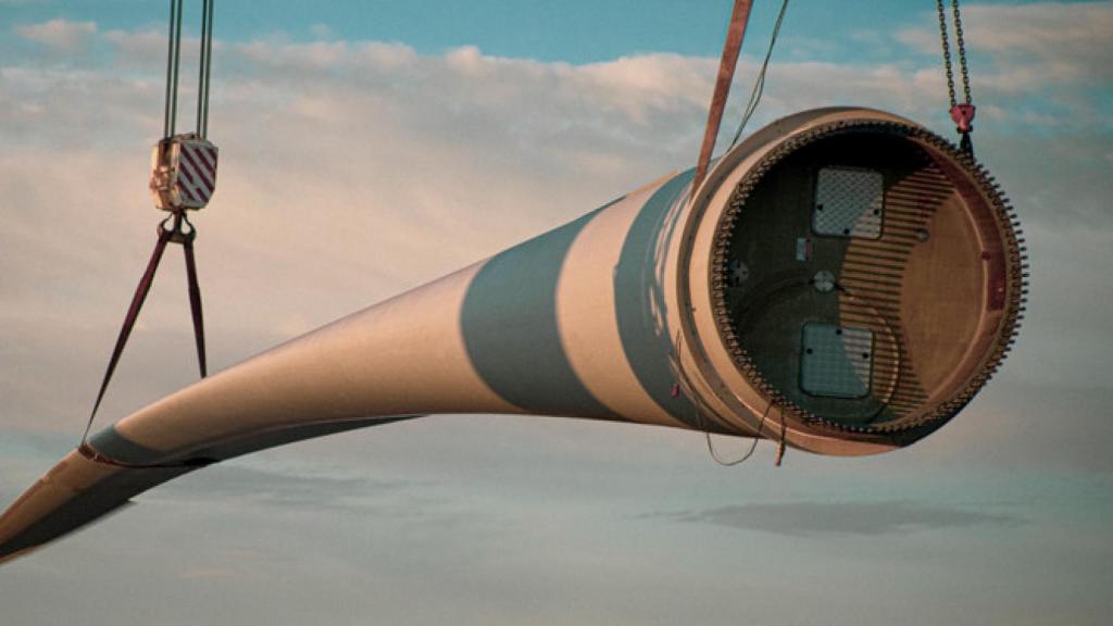 Pala del aerogenerador de Guadix