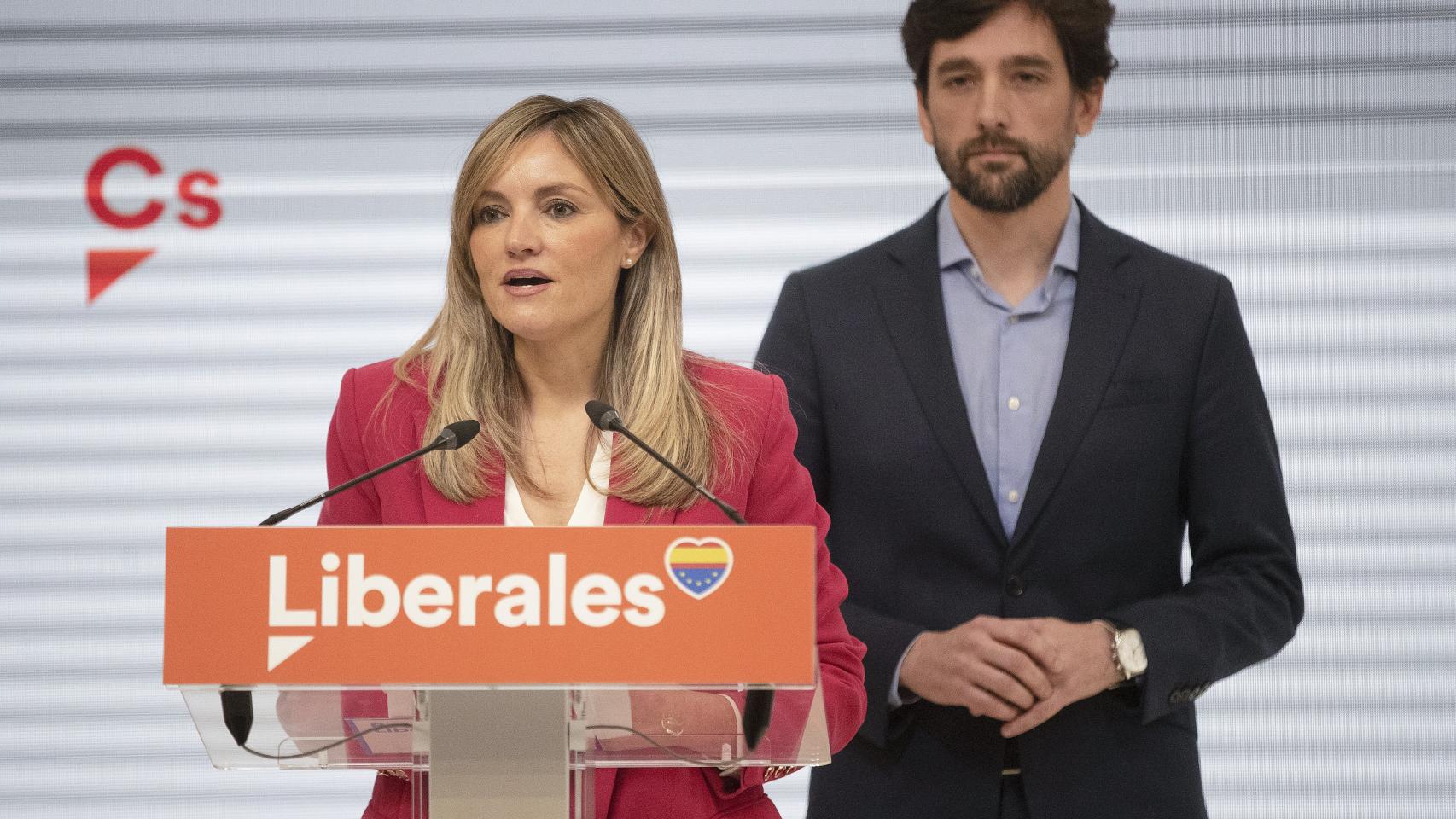 Patricia Guasp y Adrián Vázquez, líderes de 'Renace tu Partido', la candidatura ganadora de las primarias para liderar Ciudadanos.