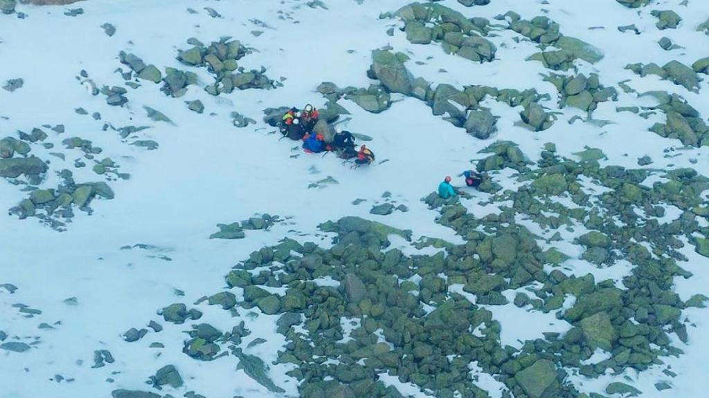 Labores de rescate por parte de personal de Protección Civil de Castilla y León