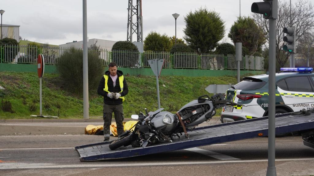 Esta mañana tuvo lugar otro accidente de una moto