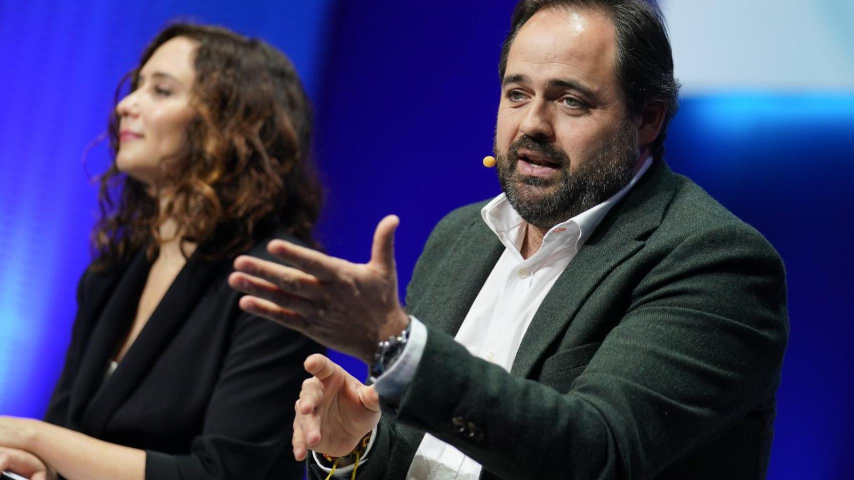 Paco Núñez, presidente del PP de Castilla-La Mancha, este sábado en Zaragoza.