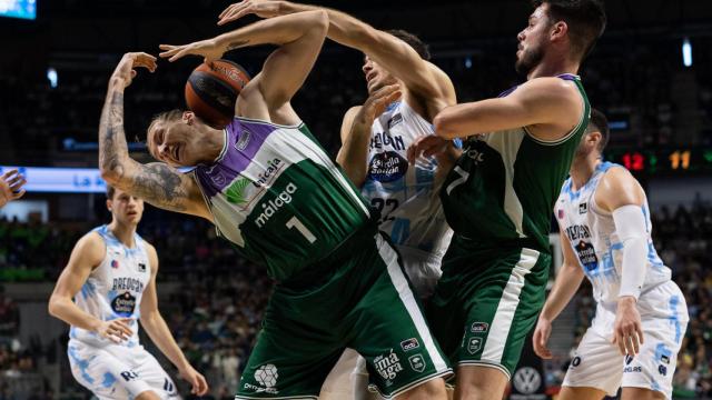 Un momento del Unicaja vs. Breogán