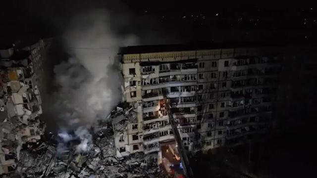 Imágenes tras los ataques en Dnipro
