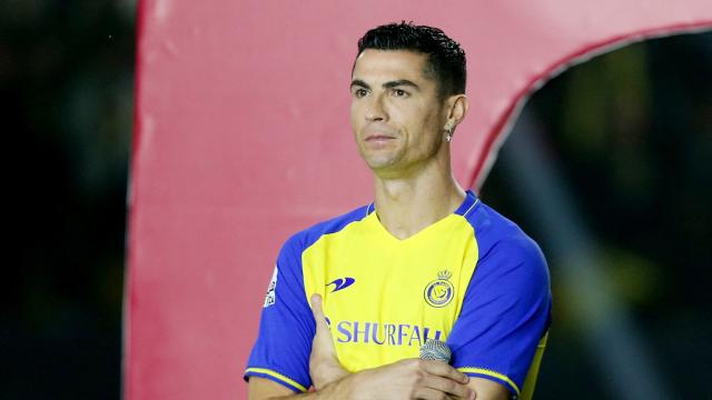 Cristiano Ronaldo, en su presentación con el Al-Nassr.