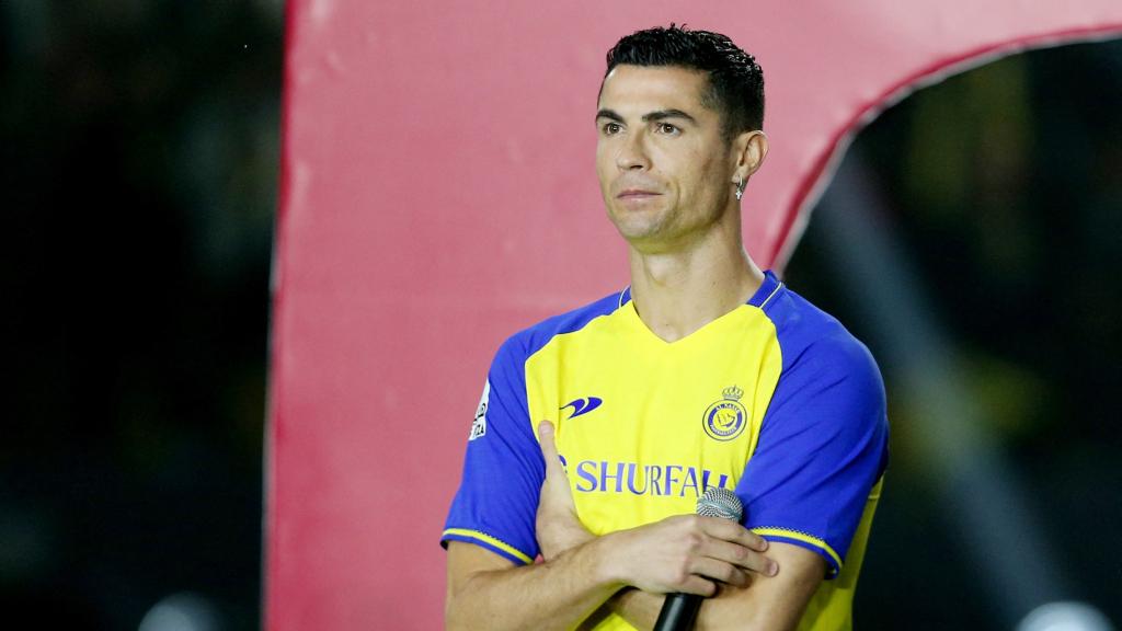 Cristiano Ronaldo, en su presentación con el Al-Nassr.