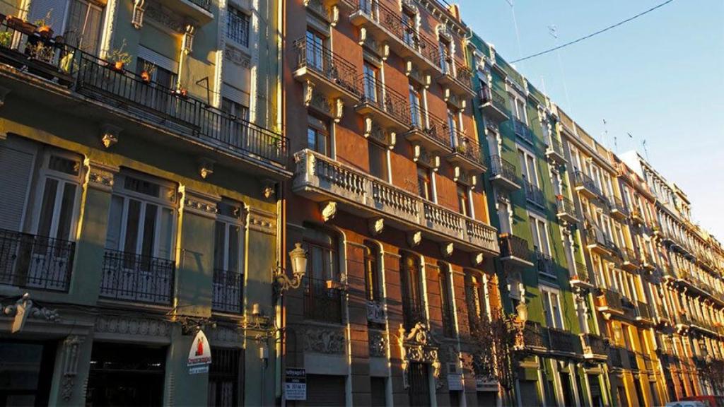 Fachadas del barrio de Ruzafa.