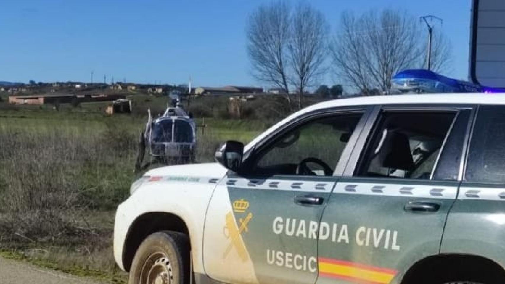 Imagen del operativo de la Guardia Civil de Zamora.