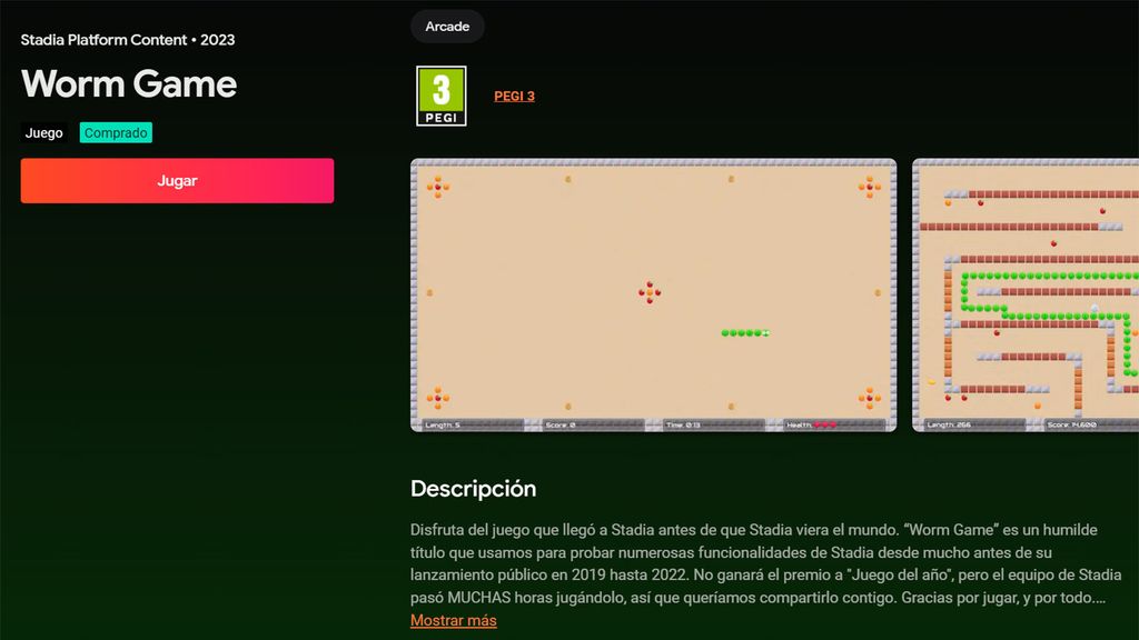 El último juego publicado por Stadia en 2023