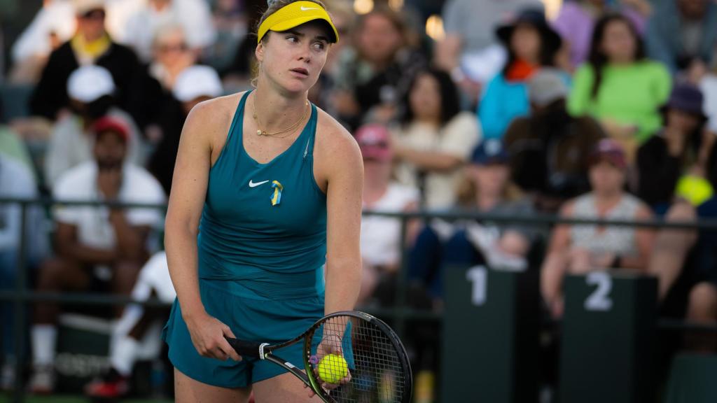 Elina Svitolina, durante un partido de la WTA en 2022