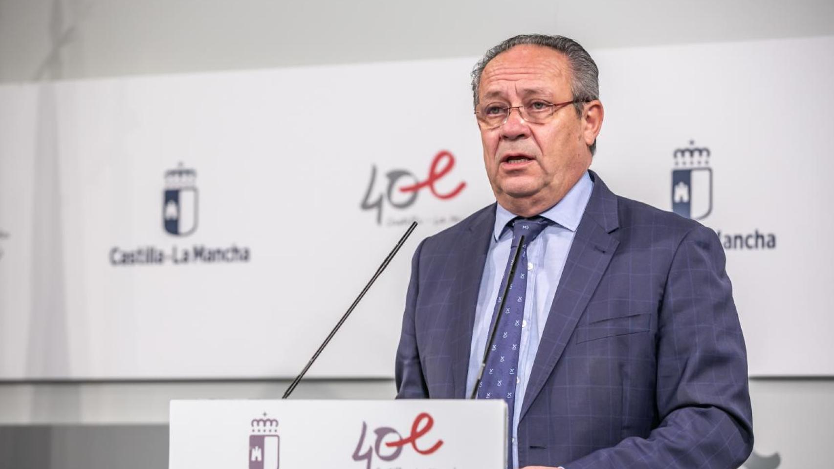Juan Alfonso Ruiz Molina, consejero de Hacienda y Administraciones Públicas. Foto: JCCM.