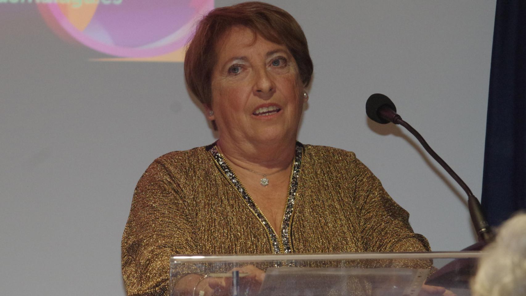 Paqui Prieto, en el acto de presentación del Carnaval de Málaga 2023.
