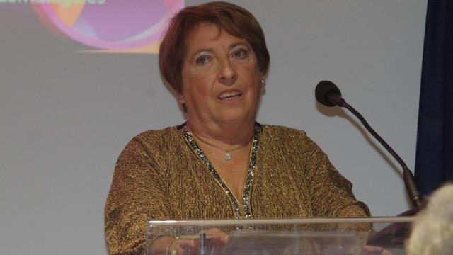 Paqui Prieto, en el acto de presentación del Carnaval de Málaga 2023.