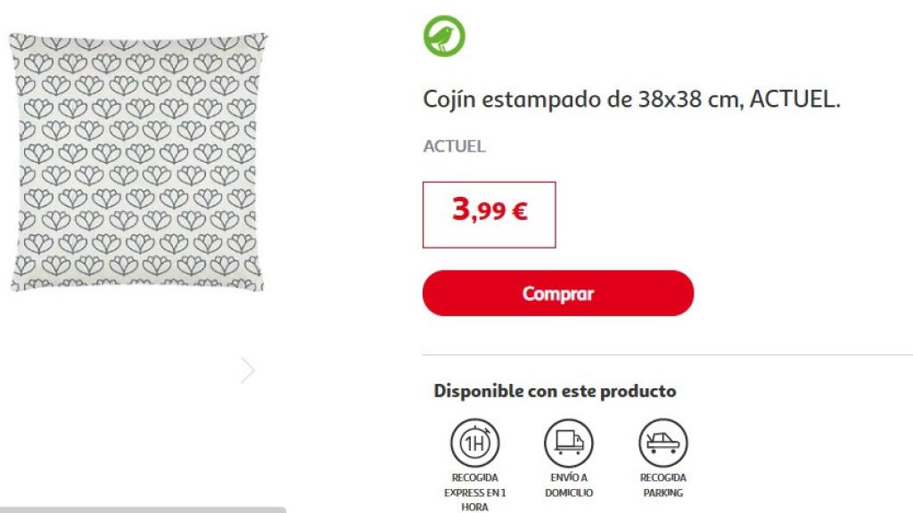 Cojín.