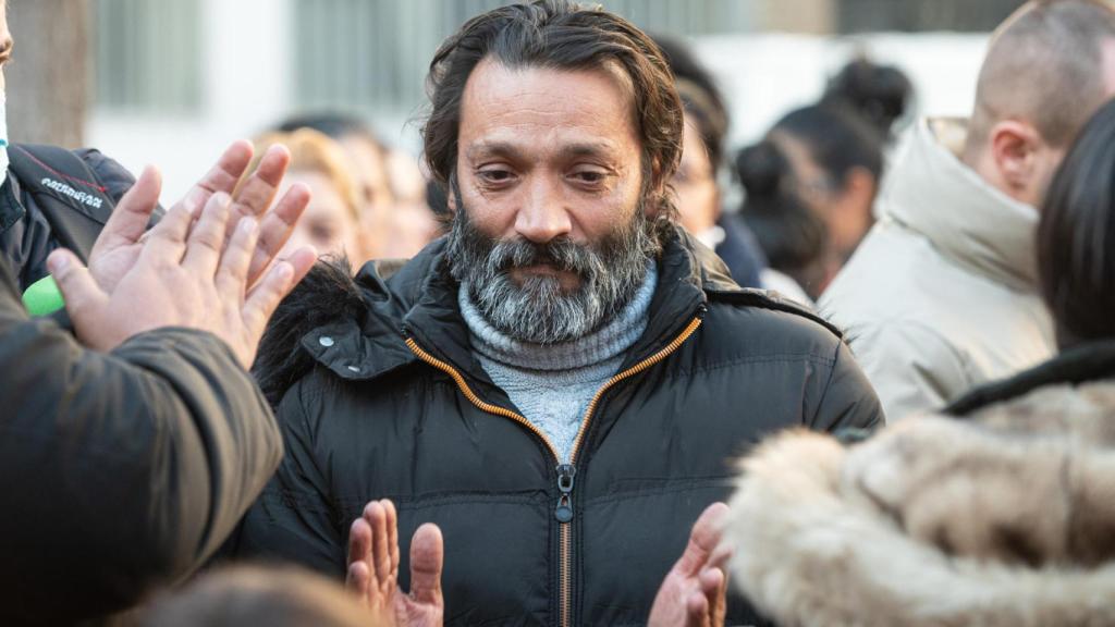 Ángel Fernández, padre del niño con el mismo nombre, durante la rueda de prensa celebrada el pasado jueves en Madrid.