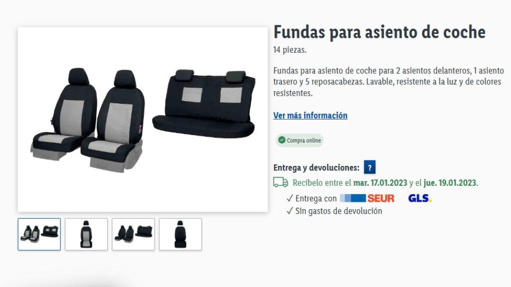 Fundas para asiento.