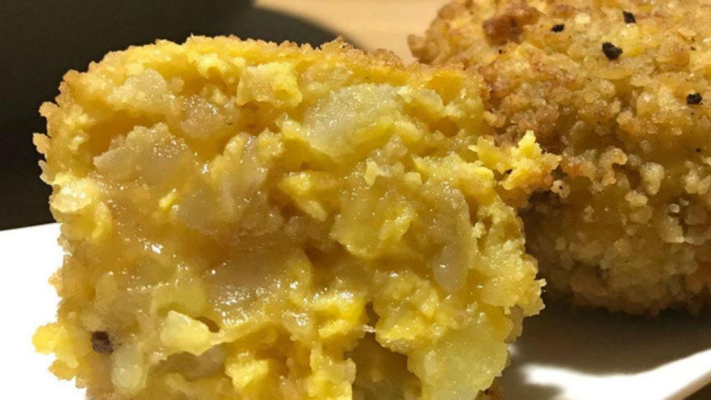 Receta de croquetas de tortilla de patatas.