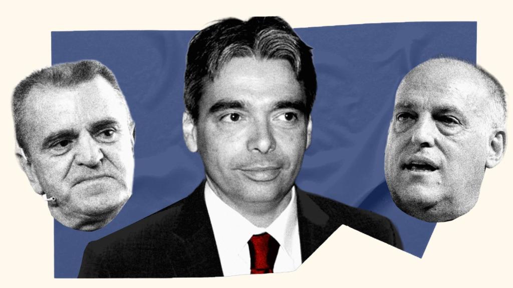 José Manuel Franco, Albert Soler y Javier Tebas
