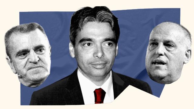 José Manuel Franco, Albert Soler y Javier Tebas