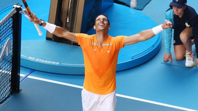 Rafa Nadal, en el Abierto de Australia