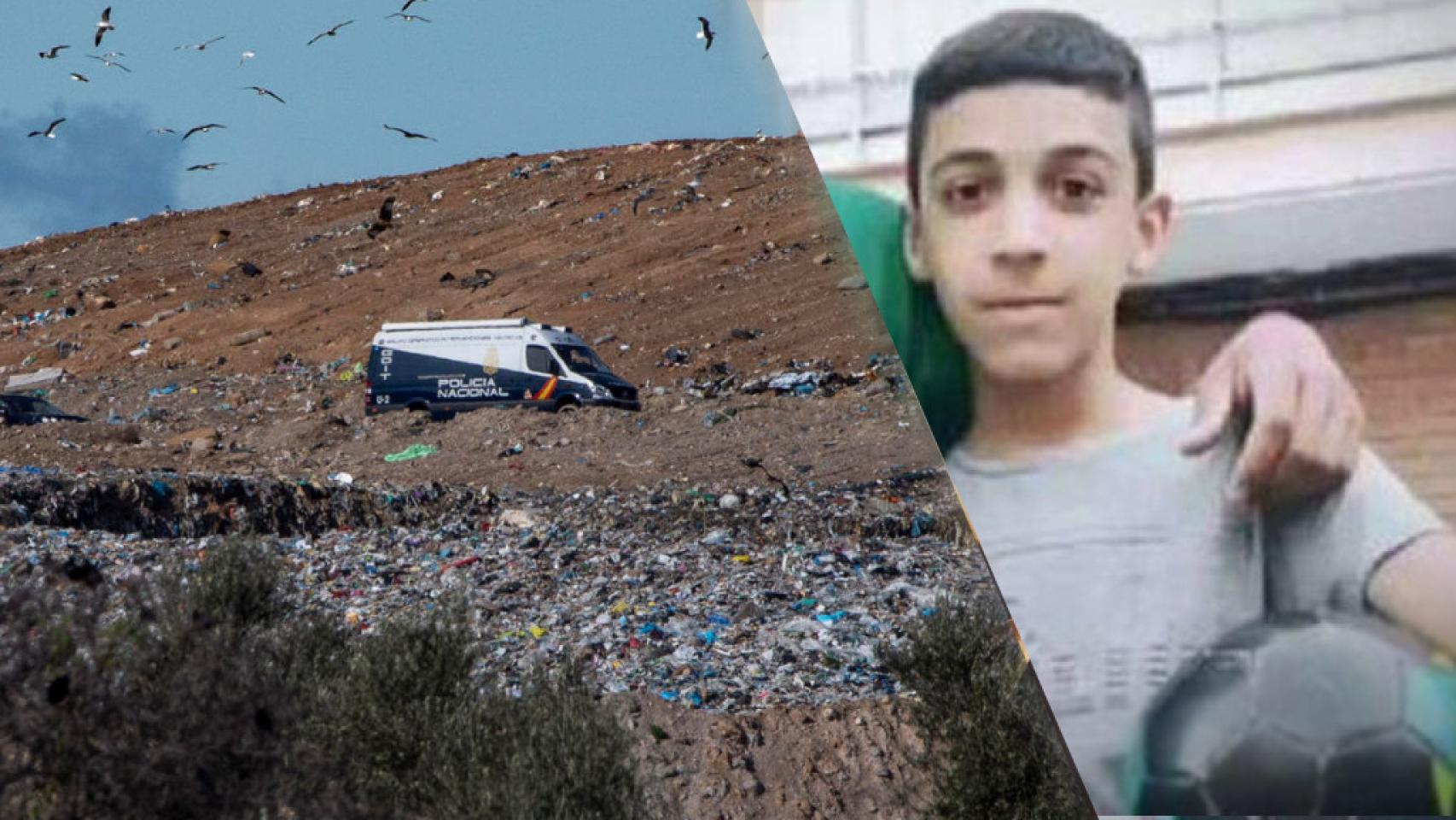 Ángel Fernández, uno de los primos desaparecidos en Madrid el pasado 10 de diciembre, y el vertedero de Toledo donde se hallaron sus restos.