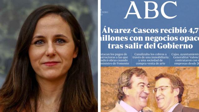 Fotomontaje con la imagen de Belarra y la falsa portada de ABC que ha compartido la ministra.